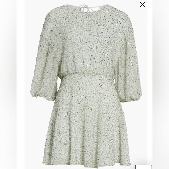 Alice & Olivia Palmira Sequined Embellished Dress Size 4 - Picture 15 of 15